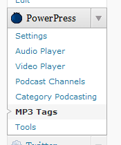 powerpress_menu PowerPress menu in WordPress